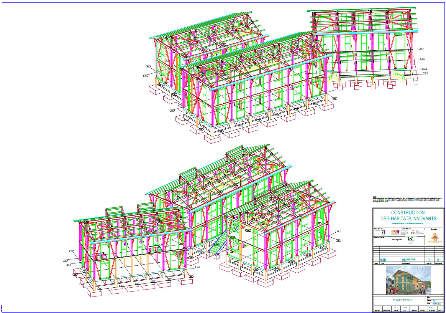 Modèle BIM d'une structure